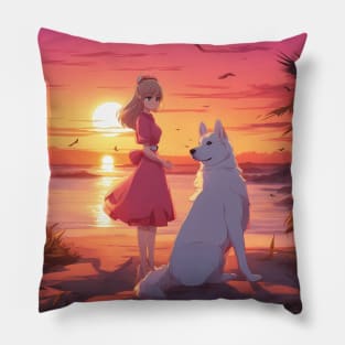 Sunset Paradise Pillow