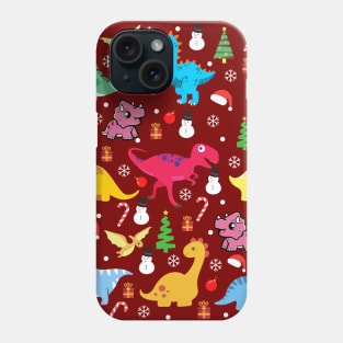 Dinosaru Christmas Party T-Shirt Phone Case