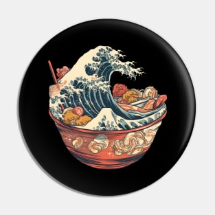 Sushi food bowl great wave Pin