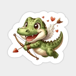 Valentine Love Crocodile Magnet