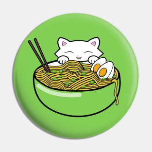 Ramen noodle soup in a green bowl Pin