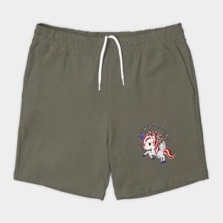 July 4 American Unicorn Pegasus Shorts