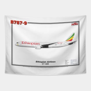 Boeing B787-9 - Ethiopian Airlines (Art Print) Tapestry