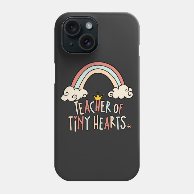 Teacher Of Tiny Hearts Valentine's Day For Teachers Phone Case by Fitastic