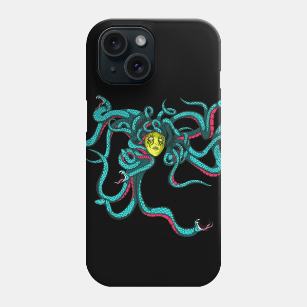 Medusa Head Phone Case by yaseminarinart