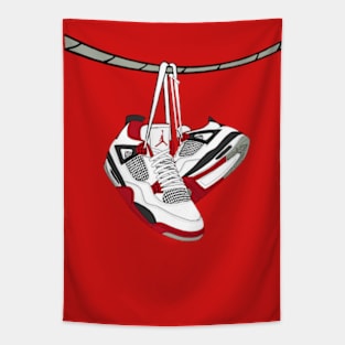 hang shoe retro Tapestry