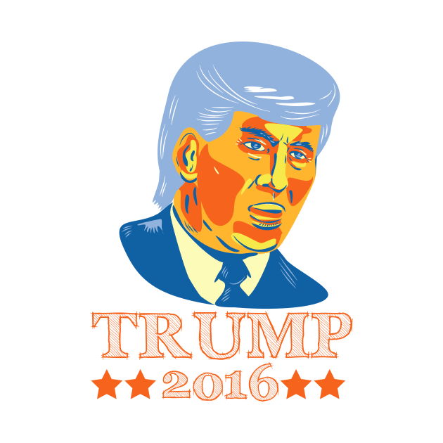 Donald Trump Republican 2016 by retrovectors