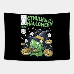 Cthulhu likes Halloween Tapestry