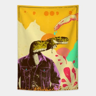 SNAKE IN THE GRASS Tapestry