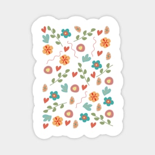 Flowers pattern Magnet