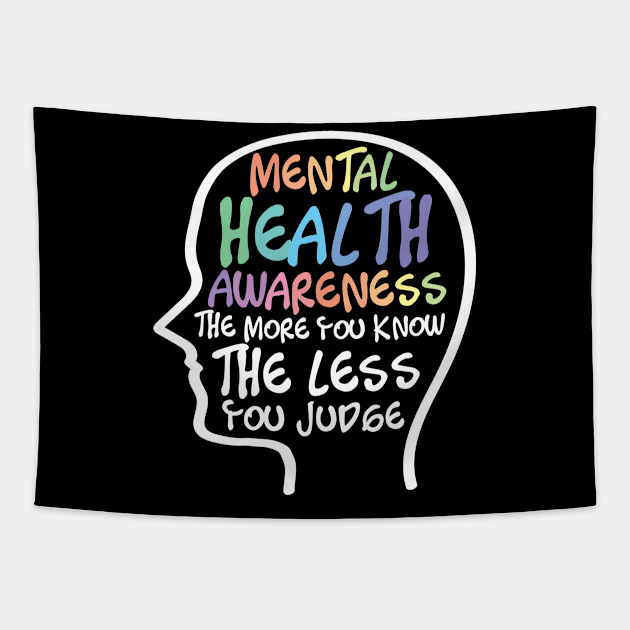 Mental Health Awareness Tapestry by TheBestHumorApparel