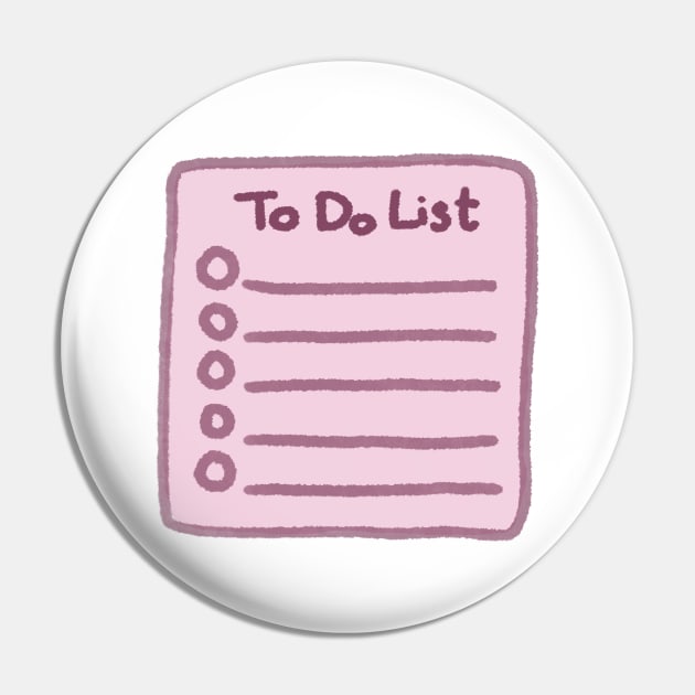 To Do List Pin by BigSaturn