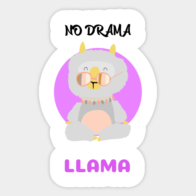 No drama llama - No Drama Llama - Sticker