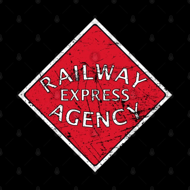 Distressed Railway Express Agency by Railway Tees For All