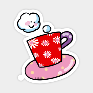 hot cup of drink Magnet