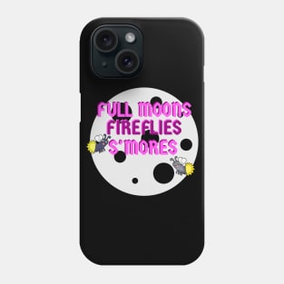 Campers Tshirt Full Moons Fireflies Smores Phone Case