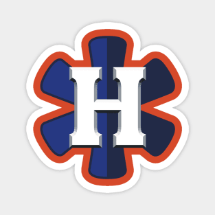 Houston Asterisks Blue Logo Magnet