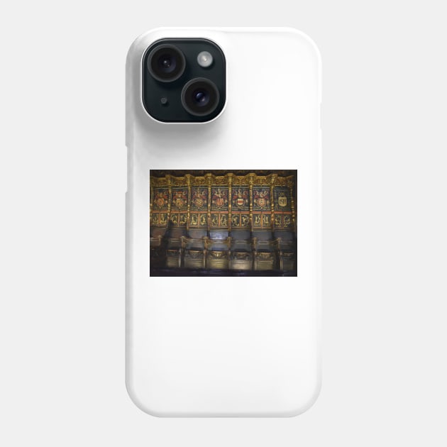 Seats of the Chapter of Golden Fleece, Barcelona Cathedral Phone Case by IgorPozdnyakov