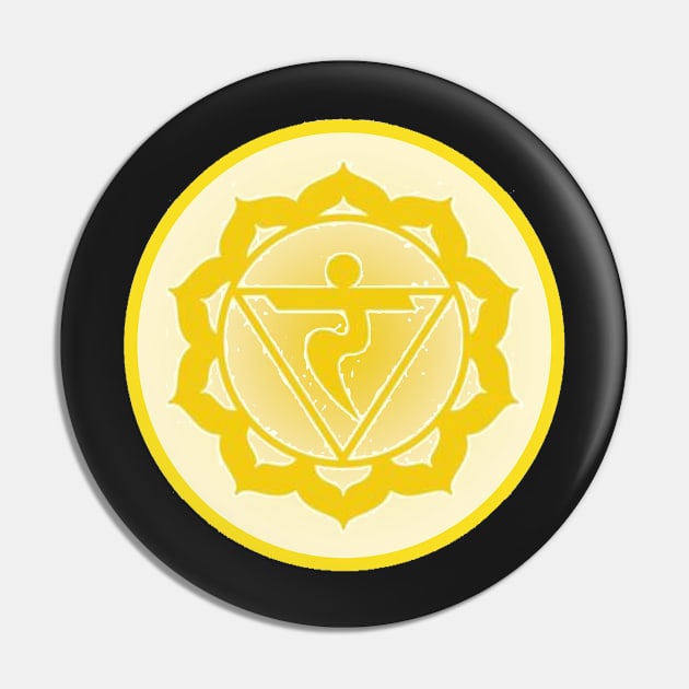 Willpower and confidence are mine Solar-Plexus Chakra- Dark Red Pin by EarthSoul