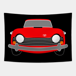 Triumph TR5 classic red sports car Tapestry