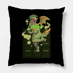Health Jess 2024 New Year Green Earth Dragon Pillow