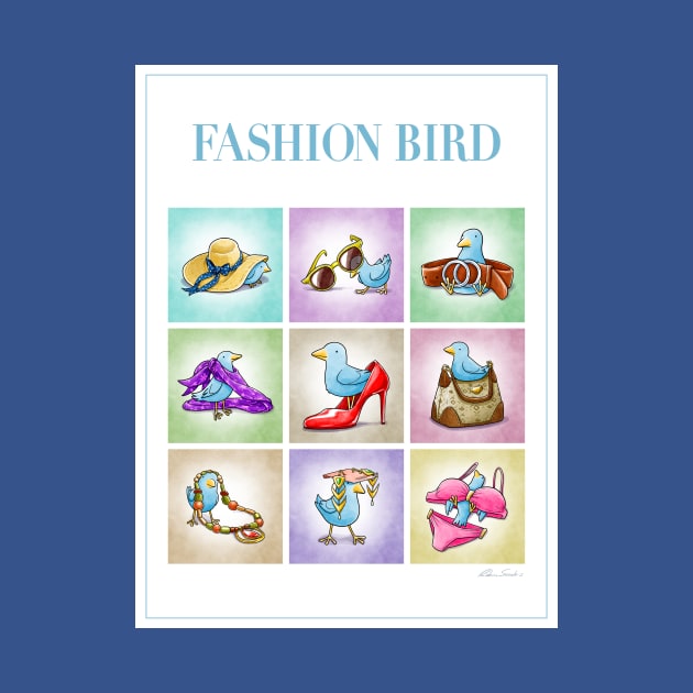 Fashion Bird Poster Art by JadedSketch