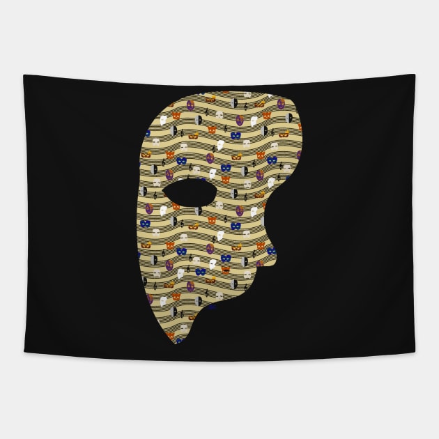 Masquerade (Shape) Tapestry by SpectreSparkC