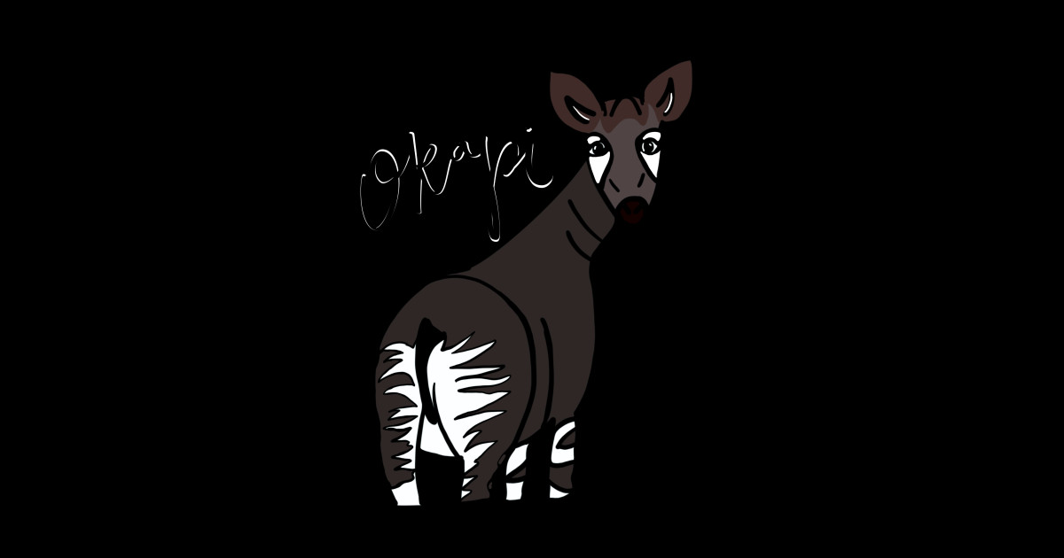 Okapi with name - Okapi - Sticker | TeePublic