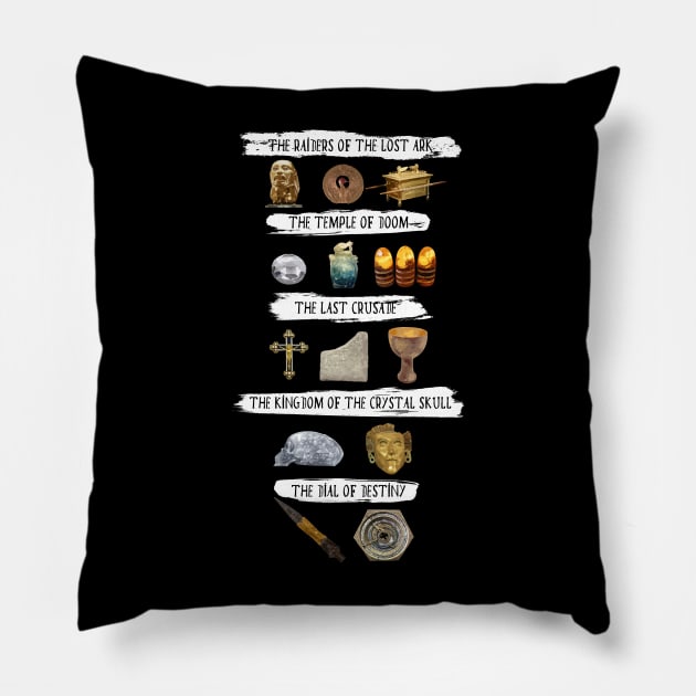 Indiana Jones  -Adventures Pillow by Buff Geeks Art