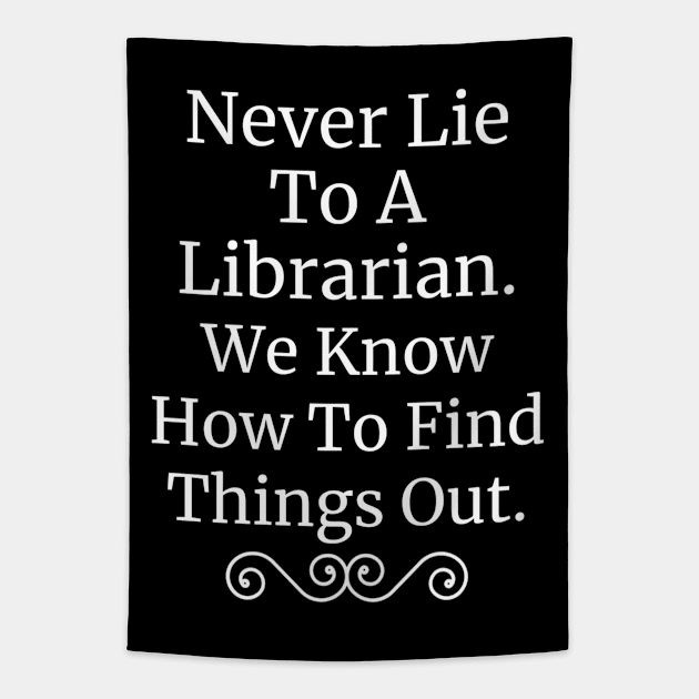 Librarian Find Things Out Fun Tapestry by DesignIndex