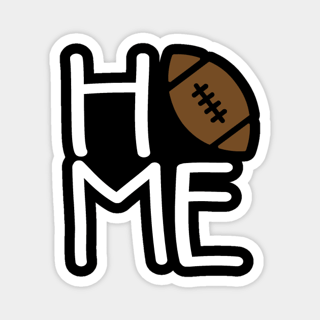 Home Football Magnet by StacysCellar