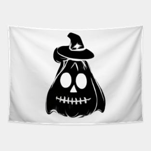 Happy Halloween funny ghost happy holidays illustration Tapestry