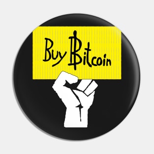 Buy Bitcoin Sign Power Salute Pin