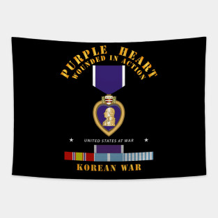 Purple Heart - WIA w Korean War  w Purple Heart Tapestry