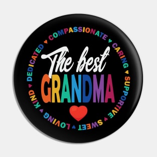 The Best Grandma Pin