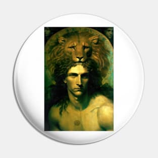 Leo - the Fifth sign of the Zodiac - The Lion Pin