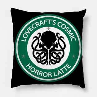 Lovecraft's Cosmic Horror Latte. Pillow