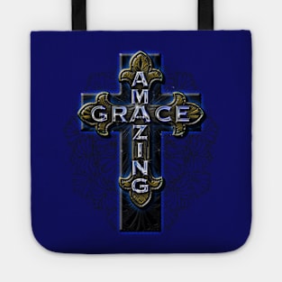 Amazing Grace Ornate Cross Tote