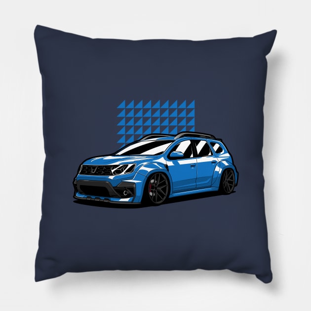 Blue Duster by Prior Design Pillow by KaroCars