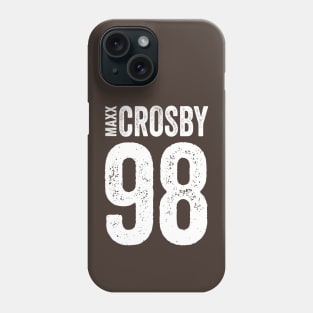 Maxx Crosby 98 - Text Style White Font Phone Case