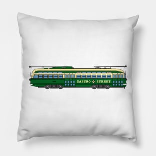 Castro Street San Francisco Street Car Pillow