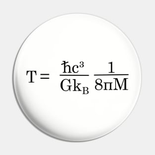 Equation describing Hawking Radiation. Pin