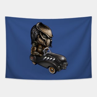 Alien Pedal Car Tapestry