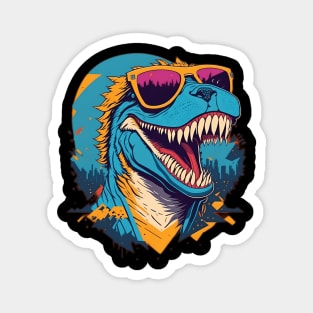 Retro Godzilla Magnet