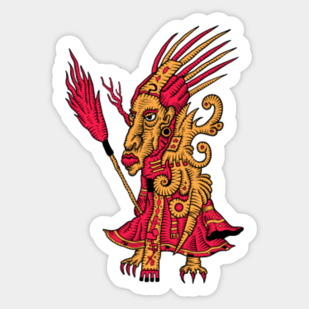 Russian Witch Baba Yaga Sticker Teepublic Au