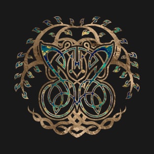 Butterfly and Tree of life Yggdrasil T-Shirt