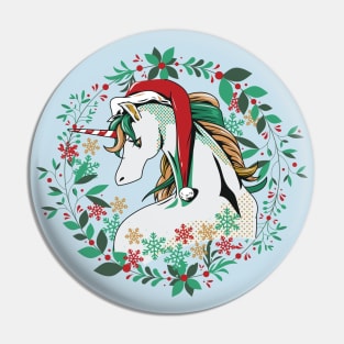 Sad Christmas Unicorn Pin