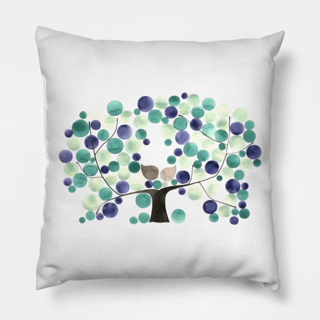 ALDERMAN APPLE TREE Pillow by onceuponapaper