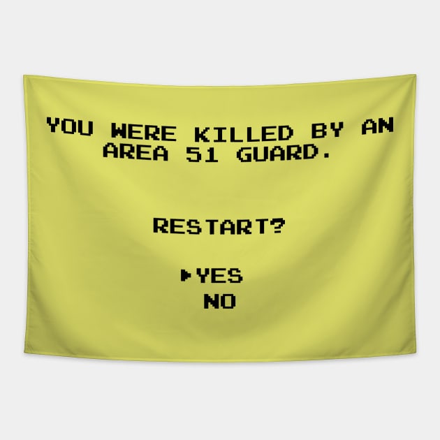 Storm Area 51 Gamer Theme Meme Tapestry by renzkarlo