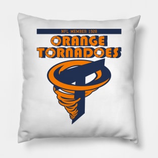 Orange Tornadoes Modern Pillow